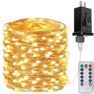 200 LED Fairy Lights with Remote - 66 Ft