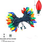 Multi-Color C9 LED Christmas Lights - 32ft