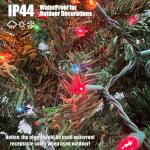 HISHINY 100 Count Multicolor Christmas String Lights