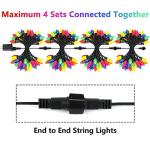 C9 LED Christmas Lights String - 2 Pack, 66 FT