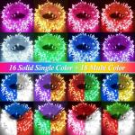 Color Changing 66FT Christmas String Lights with Remote