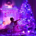 500 LED Purple String Lights - Remote Control 8 Modes