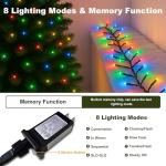 2 Pack Connectable Multicolored Christmas String Lights