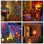 2 Pack Connectable Multicolored Christmas String Lights