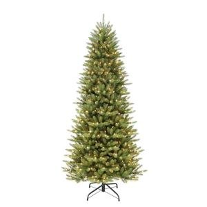 6.5 Foot Pre-Lit Slim Fraser Fir Christmas Tree