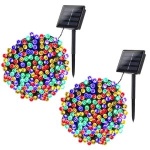 Joomer Solar Christmas Lights - 2 Pack, 400 LED