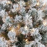 6ft Pre-lit Snow Flocked Christmas Tree with Lights