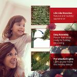 6.5 Foot Pre-Lit Slim Fraser Fir Christmas Tree