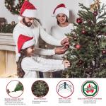 6.5 Foot Pre-Lit Slim Fraser Fir Christmas Tree