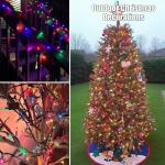 HISHINY 100 Count Multicolor Christmas String Lights