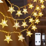 100 LED Star String Lights with Remote, 33 ft