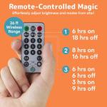 Color Changing LED Christmas Lights with Remote 66ft