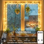 Suddus 33ft Warm White Remote String Lights