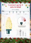 C9 LED Outdoor Christmas Lights, 81ft String