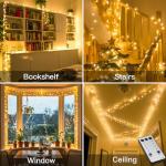 Suddus 33ft Warm White Remote String Lights