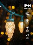 C9 LED Outdoor Christmas Lights, 81ft String