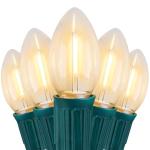 100 Feet Vintage C9 LED Outdoor Christmas Lights