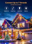 Vintage C9 LED Outdoor Christmas Lights, 100 Feet