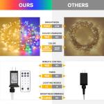 33ft Color Changing LED String Lights for Christmas
