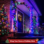 66ft 200 LED Multicolor String Lights for Christmas
