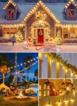 100 Feet Vintage C9 LED Outdoor Christmas Lights