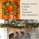 20ft Battery Operated Warm White Christmas Lights