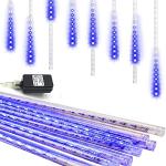 Weepong Blue Meteor Shower Christmas Lights, 12 Inch