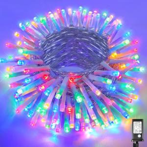 66ft Waterproof LED Christmas String Lights - Multicolor