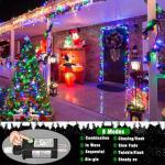 66ft Waterproof LED Christmas String Lights - Multicolor