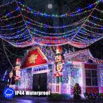 66ft Waterproof LED Christmas String Lights - Multicolor