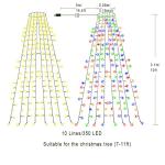 Warm White & Multicolor LED Christmas Tree Lights