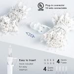 Hopolon 50-Count Clear Christmas Mini String Lights
