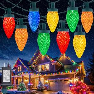 66 FT Multicolor C9 Christmas String Lights