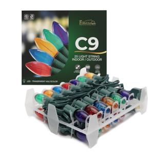 C9 26ft Multicolor LED Christmas String Lights