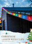 99 Feet C9 LED Outdoor Christmas Lights, 150 Bulbs
