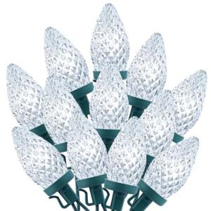 66ft C9 White LED Christmas String Lights