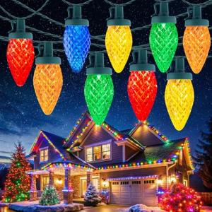 150 LED C9 Outdoor Christmas String Lights, 114 Feet