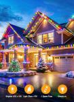 99 Feet C9 LED Outdoor Christmas Lights, 150 Bulbs