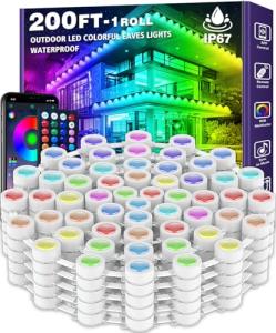 200FT Outdoor RGB Smart LED Holiday Lights