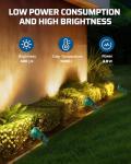 Outdoor LED Spotlight with 3 Lenses for Holidays