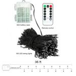 Battery Remote Control 100 LED Christmas Lights