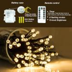 Battery Remote Control 100 LED Christmas Lights