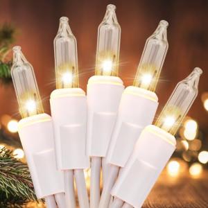 100 Count Clear Mini Lights - 2 Pack