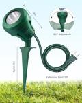 Outdoor LED Spotlight with 3 Lenses for Holidays