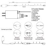 300 LED String Lights - 98.5FT, 8 Modes