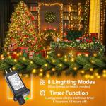 100FT 300 LED Warm White Christmas Lights