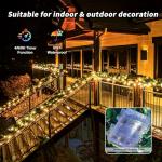 39Ft RGB Color Changing Fairy Lights with Remote