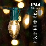 Warm White Vintage C9 LED Christmas Lights 50 Feet
