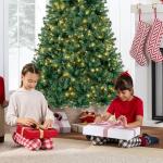6ft Pre-Lit Artificial Christmas Tree with Lights