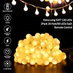 Battery Operated LED Globe String Lights - 52FT